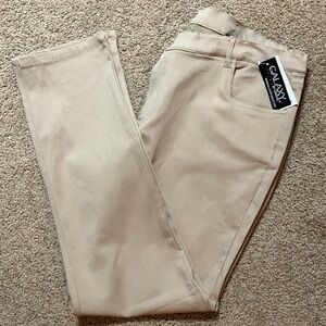 Galaxy by Harvic Stretch Khaki pants Size J18, New With Tags